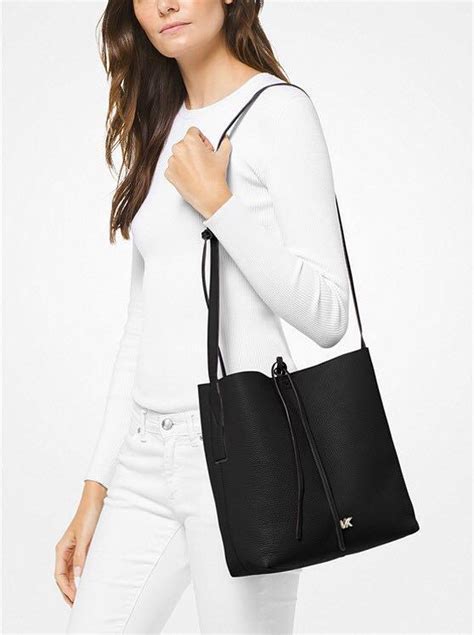 michael michael kors junie large leather messenger|michael michael kors junie large messenger .